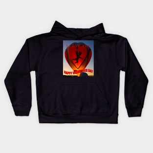 Love is in the air Valentines Day Kids Hoodie